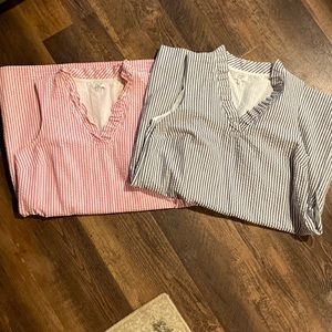 2 Crown and Ivy Seersucker dresses